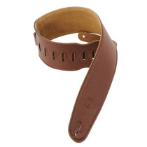 M4GF-BRN Tracolla in pelle con retro in pelle scamosciata Brown 3 1/2"