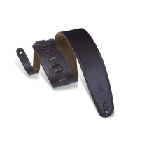 M4GF-DBR Tracolla in pelle con retro in pelle scamosciata Dark Brown 3 1/2"