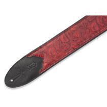 M4WP-003 Tracolla in pelle Sundance Line Geranium Merlot 3"