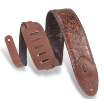M4WP-006 Tracolla in pelle Sundance Line Geranium Whiskey 3"