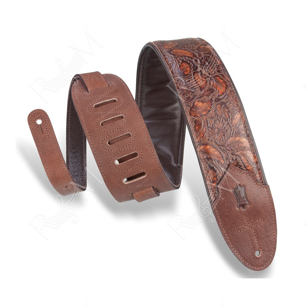 M4WP-006 Tracolla in pelle Sundance Line Geranium Whiskey 3"