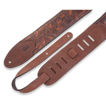 M4WP-006 Tracolla in pelle Sundance Line Geranium Whiskey 3"