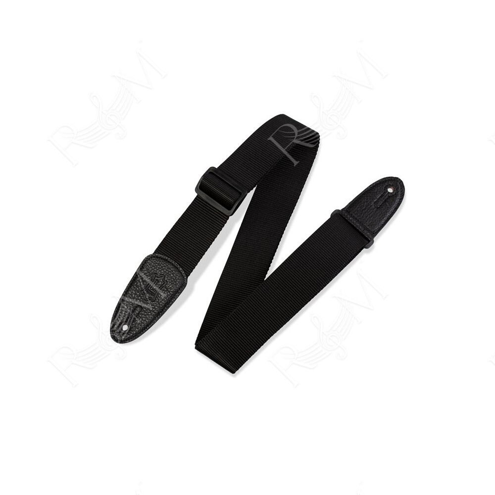 M8-BLK Tracolla in poliestere pesante Black 2"