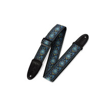 M8HT-04 Tracolla in tessuto Floral Blue and Yellow 2"