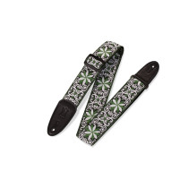 M8HT-11 Tracolla in tessuto Floral Green and White 2"