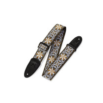 M8HT-13 Tracolla in tessuto Floral Yellow and White 2"
