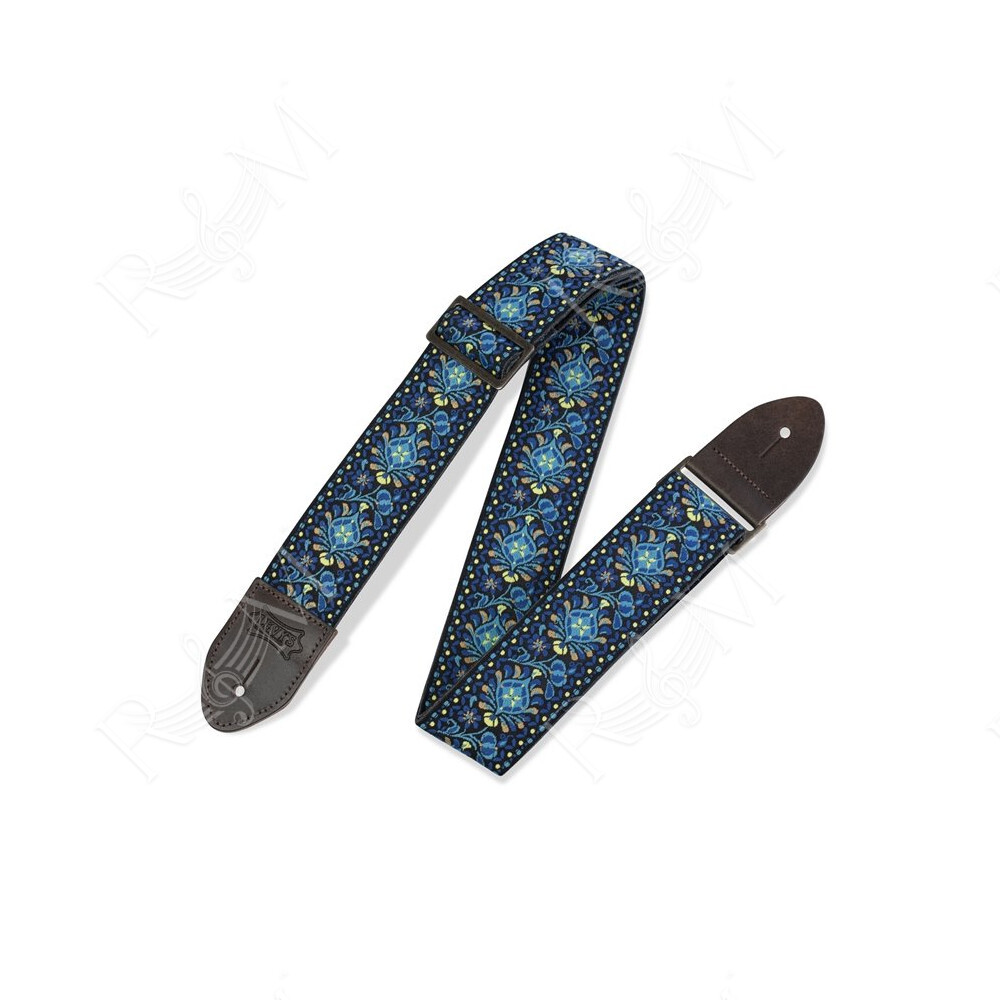 M8HTV-04 Tracolla in jacquard Blue 2"
