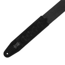 MC2PH-BLK Tracolla con porta plettri in cotone Black 2"