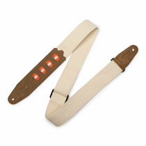 MC2PH-NAT Tracolla con porta plettri in cotone Natural 2"
