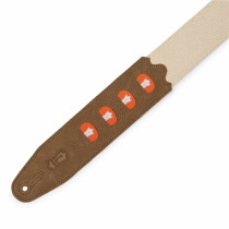 MC2PH-NAT Tracolla con porta plettri in cotone Natural 2"