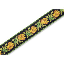 MC8JQ-004 Tracolla in cotone Rosa Yellow 2"