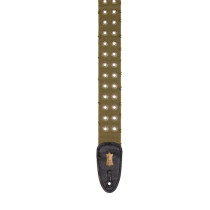 MC8TWEY-GRN Tracolla in cotone usurato con occhielli in ottone Green 2"