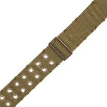 MC8TWEY-GRN Tracolla in cotone usurato con occhielli in ottone Green 2"