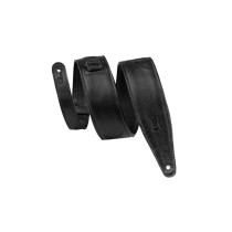 MG317MP-BLK-BLK Tracolla in pelle Double Moon Phases Black 2 1/2"