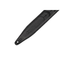 MG317MP-BLK-BLK Tracolla in pelle Double Moon Phases Black 2 1/2"