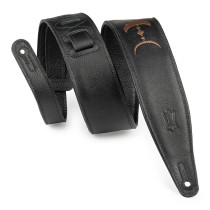 MG317MP-BLK-BRN Tracolla in pelle Brown Moon Phases Black 2 1/2"
