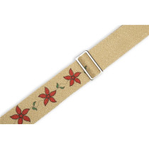 MH8P-012 Tracolla in canapa Flowering Vines Red Flowers 2"