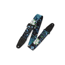 MPD2-038 Tracolla in poliestere Blue Flower 2"
