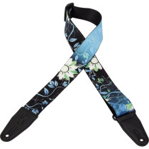 MPD2-038 Tracolla in poliestere Blue Flower 2"