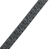 MPD2-111 Tracolla in poliestere Black & Grey Skulls 2"