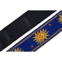 MPJG-SUN-BLU Tracolla in tessuto Sun Motif Blue 2"