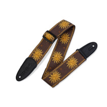 MPJG-SUN-BRN Tracolla in tessuto Sun Motif Brown 2"