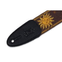 MPJG-SUN-BRN Tracolla in tessuto Sun Motif Brown 2"
