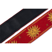 MPJG-SUN-RED Tracolla in tessuto Sun Motif Red 2"