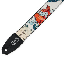 MPRH-16 Tracolla in poliestere Right Height Koi Fish & Wave Motif 2"