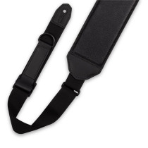 MRH4GF-BLK Tracolla in pelle Right Height Black & Tan 3 1/2"
