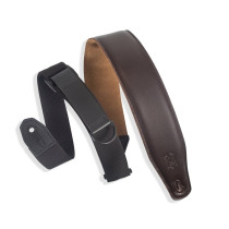 MRHGS-DBR Tracolla in pelle Right Height Dark Brown 2 1/2"