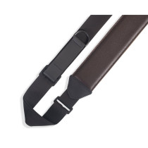 MRHGS-DBR Tracolla in pelle Right Height Dark Brown 2 1/2"