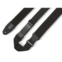 MRHP-BLK Tracolla in poliestere Right Height Solid Black 2"