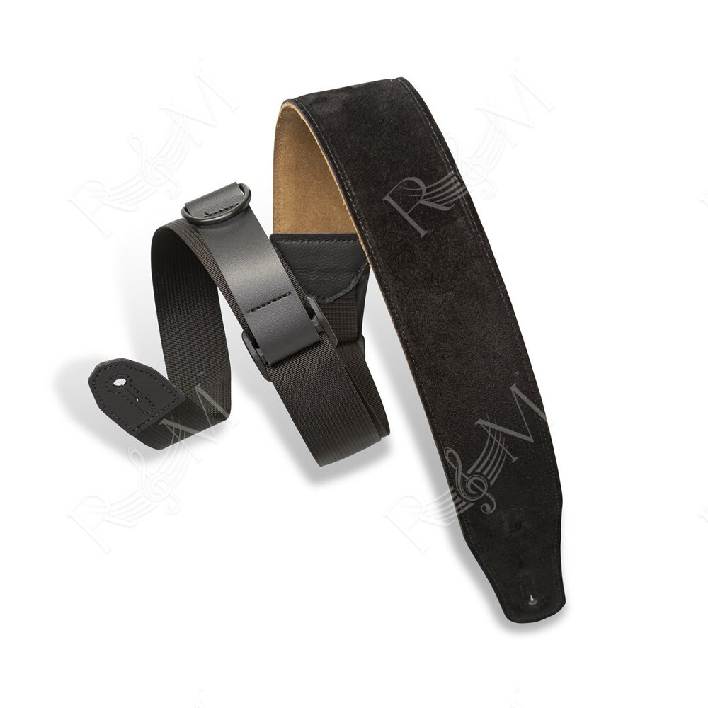 MRHSP-BLK Tracolla in pelle scamosciata Right Height Black 2 1/2"