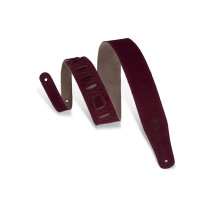 MS26-BRG Tracolla in pelle scamosciata Burgundy 2 1/2"