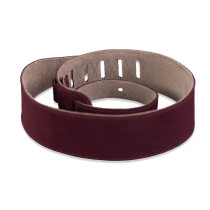 MS26-BRG Tracolla in pelle scamosciata Burgundy 2 1/2"