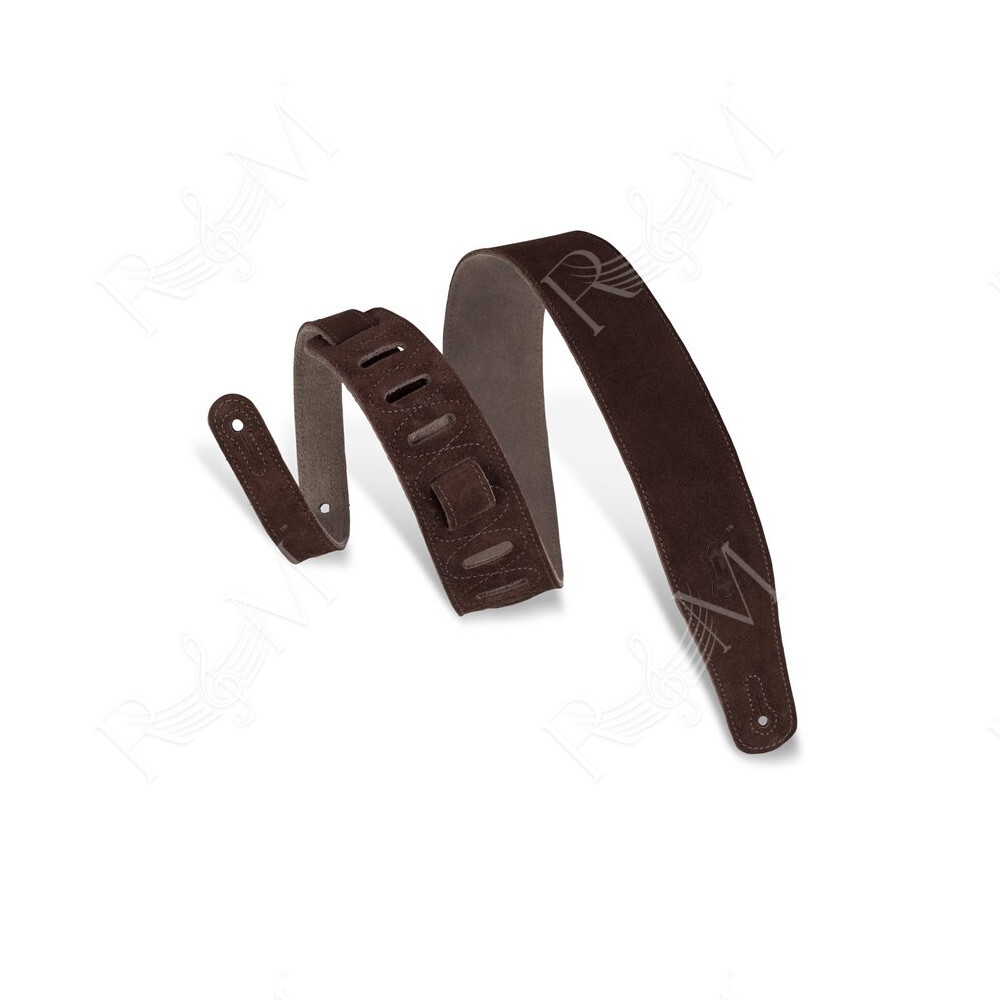 MS26-BRN Tracolla in pelle scamosciata Brown 2 1/2"