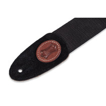 MSSC8-BLK Tracolla in cotone Black & Walnut 2"
