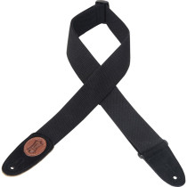 MSSC8-BLK Tracolla in cotone Black & Walnut 2"