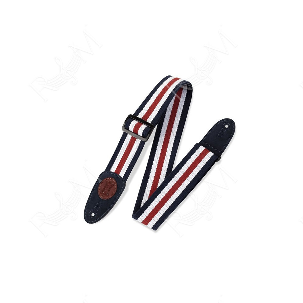 MSSC8-RWB Tracolla in cotone Red, White & Blue 2"