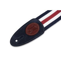 MSSC8-RWB Tracolla in cotone Red, White & Blue 2"