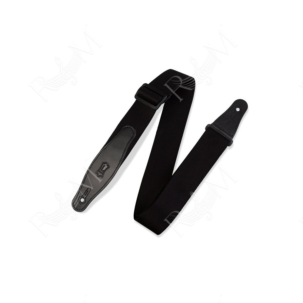 MSSR80-BLK Tracolla in rayon Black 2"