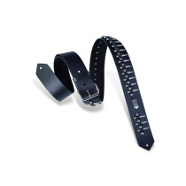 PM28-2B-BLK Tracolla in pelle con proiettili finti Bullets 2"