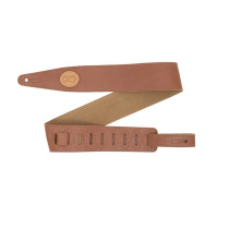 MGS317ST-TAN-SND Tracolla in pelle con retro in pelle scamosciata Tan 2 1/2"