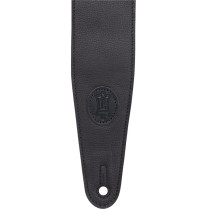 MGS44ST3-BLK-HNY Tracolla in pelle con retro in pelle scamosciata Black & Honey 3"
