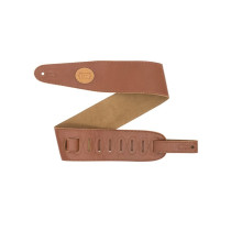 MGS44ST3-TAN-SND Tracolla in pelle con retro in pelle scamosciata Tan 3"