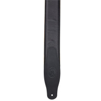 MGS83CS-BLK-HNY Tracolla in pelle imbottita con retro in pelle scamosciata Black & Honey 3"