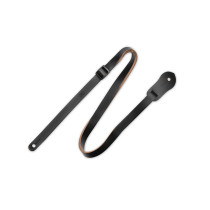 MS19-BLK Tracolla per mandolino in pelle scamosciata Black 3/4"