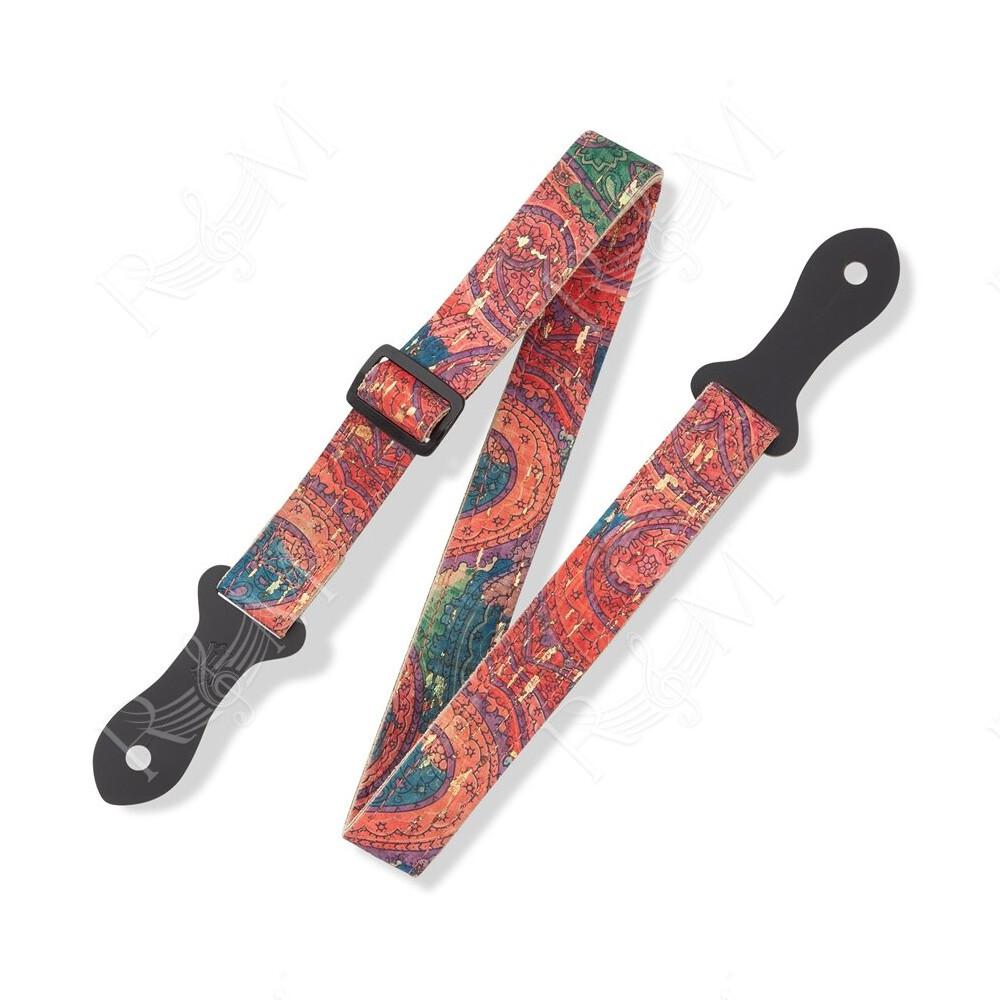 MX23ALL-004 Tracolla per ukulele in sughero Paisley 1"
