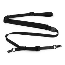 M19HOK-BLK Tracolla per ukulele a gangio in nylon Black